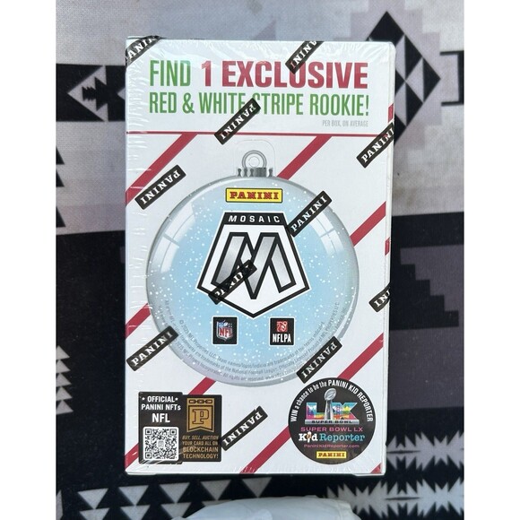 Lot of 5 -2025 Panini NFL Mosaic Holiday Ornament Box Factory Sealed ! - Picture 3 of 6